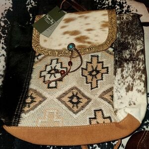 Western Style Cowhide Backpack